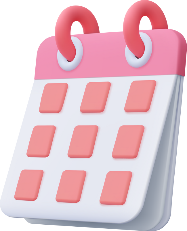 3D Calendar Assignment Icon